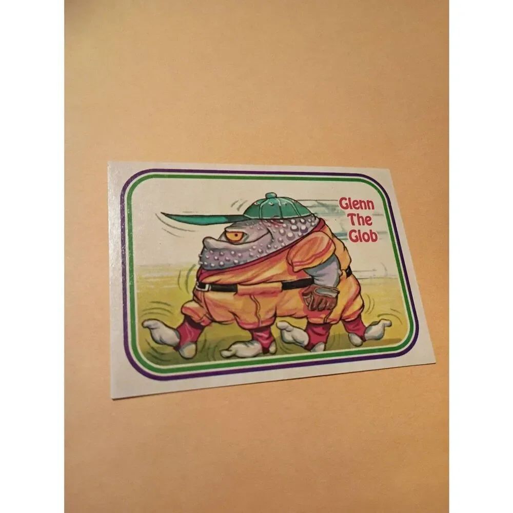 1988 Leaf Awesome All Stars Trading Card 29 Glenn the Glub Baseball Parody